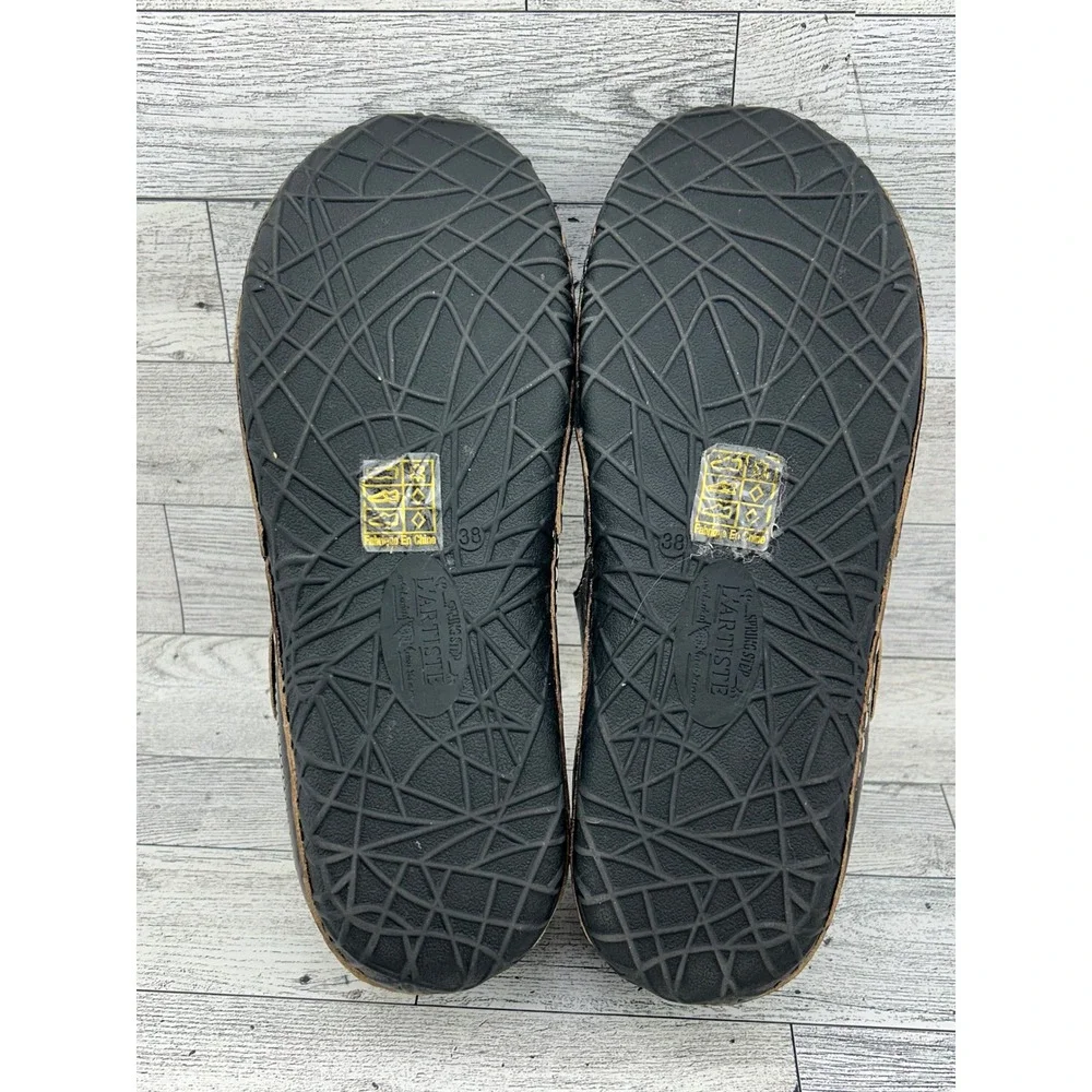 L'Artiste Spring Step Lazarina-B Black Leather Mary Jane Flats Women  EU 38 US 8
